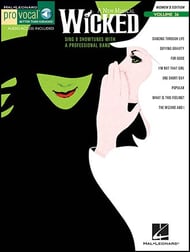 Wicked piano sheet music cover